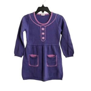 Egg Purple Knit Sweater Dress